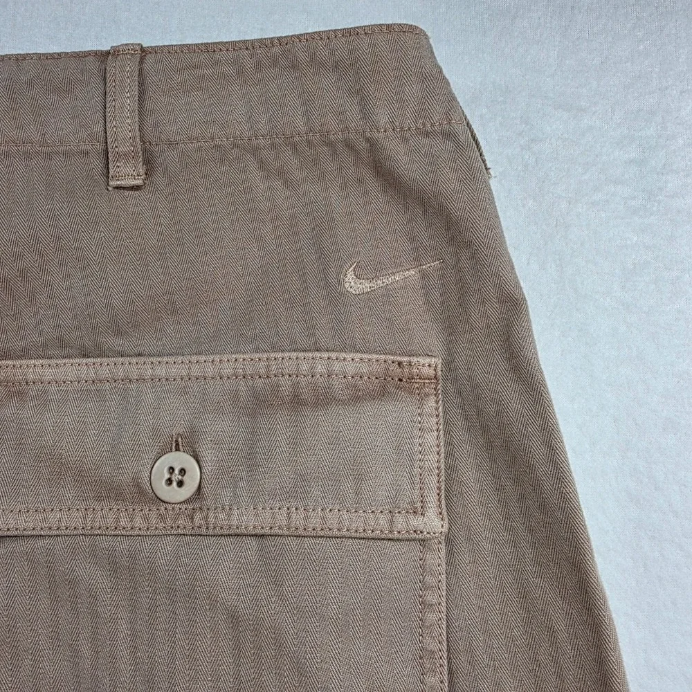 Nike Life Mens Herringbone Carpenter Pants Oxen Brown HJ0645-227 Size 36 NWT‎